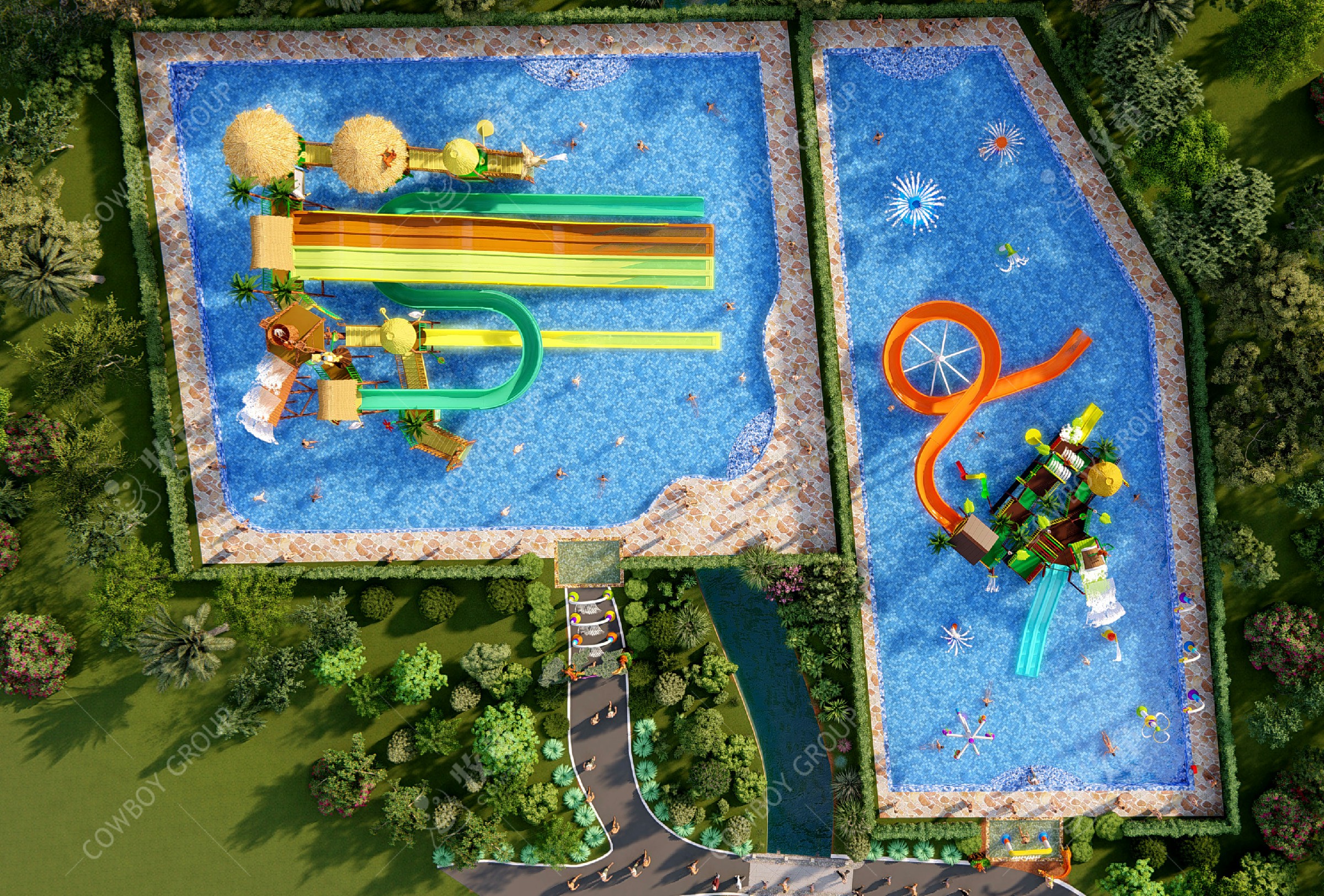 水上游樂設(shè)施如何做總體的布局設(shè)計？